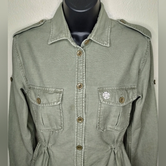Obey Propaganda Women's XS Military Field Jacket Army Canvas Hip Hop Streetwear - Picture 2 of 8